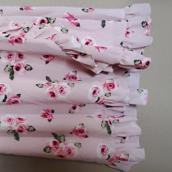 Girls pink floral Zunie dress. Size 7/8 - Picture 6 of 6